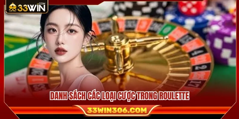 Những hình thức đặt cược hay gặp trong Roulette 