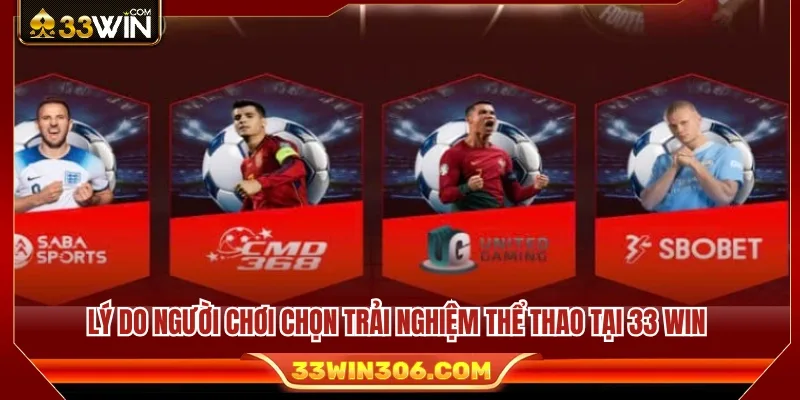 Thể Thao 33WIN 3 Ưu điểm nổi bật khiến người dùng tin tưởng lựa chọn 33 WIN